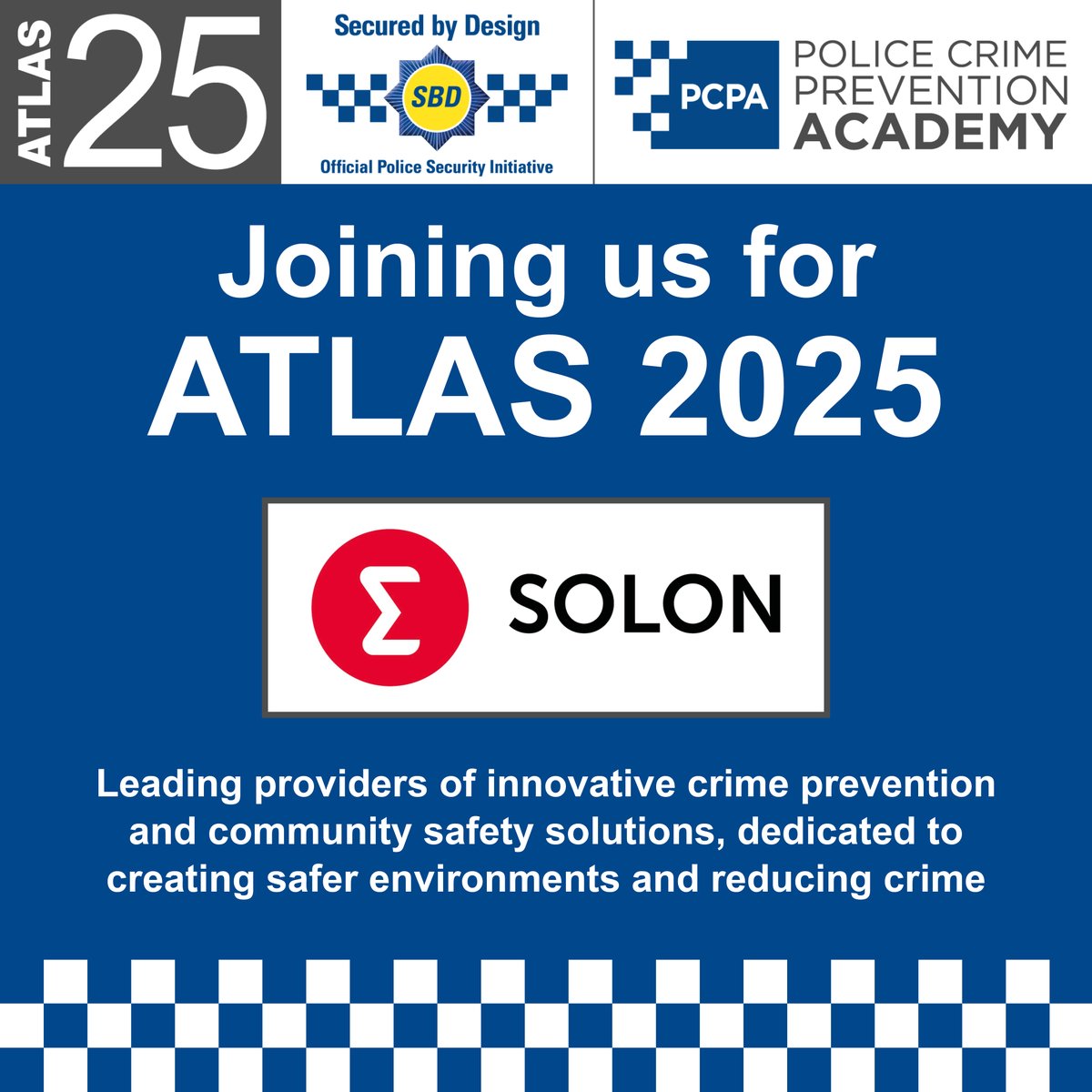 Secured by Design (@securedbydesign) on Twitter photo 🔦 Thrilled to welcome <a href="/SolonSecurity/">Solon Security</a> to ATLAS 25!
Leading providers of innovative crime prevention and community safety solutions, dedicated to creating safer environments and reducing crime.loom.ly/Q3A1SB0
#ATLAS25 🔦 Thrilled to welcome <a href="/SolonSecurity/">Solon Security</a> to ATLAS 25!
Leading providers of innovative crime prevention and community safety solutions, dedicated to creating safer environments and reducing crime.loom.ly/Q3A1SB0
#ATLAS25