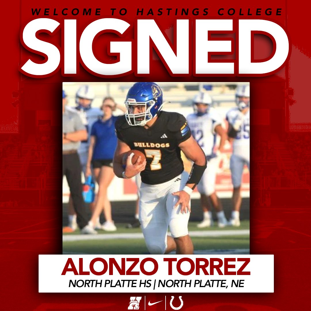 HCBroncoFB's tweet image. ❗️SIGNED❗️
Our first in-state announcement of the day!
Welcome to Hastings College Alonzo! It's A Great Day To Be A Bronco!
#GDTBAB