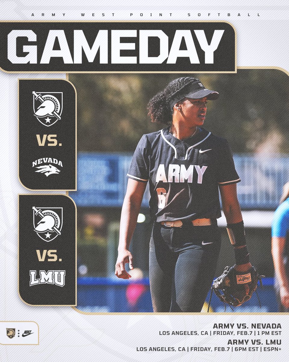 𝐖𝐄 𝐀𝐑𝐄 𝐒𝐎 𝐁𝐀𝐂𝐊‼️

🆚 Nevada &amp; LMU
🕚 1:00 PM &amp; 6:00 PM
📍 Los Angeles, CA
🏟️ Smith Field

#GoArmy