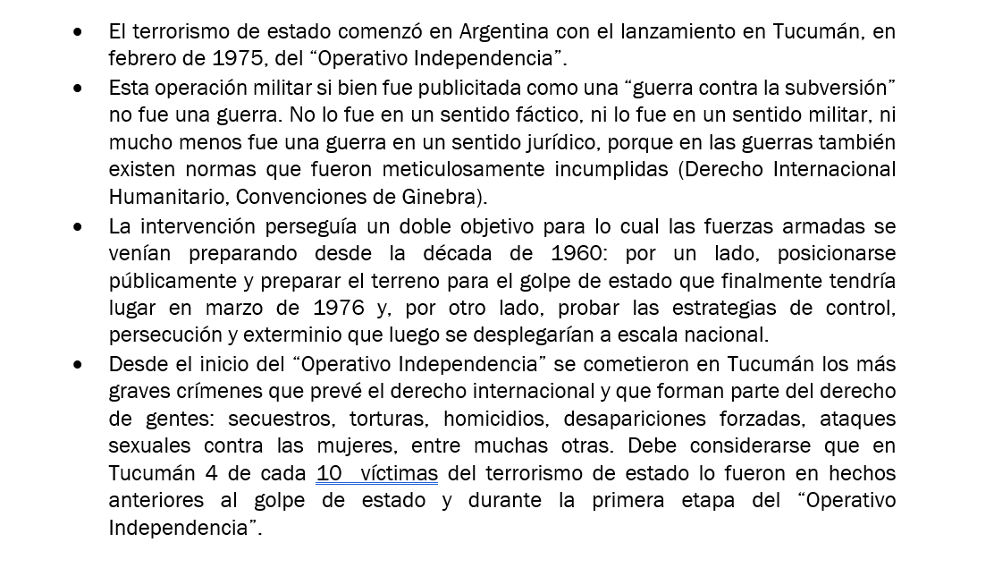 PCamuna's tweet photo. Con relación al contexto en el que se produjeron los hechos contra casi 300 víctimas cuyos casos fueron, a su vez, probados uno por uno, se pudo acreditar (en una apretada síntesis): https://t.co/bjhV7IObIR