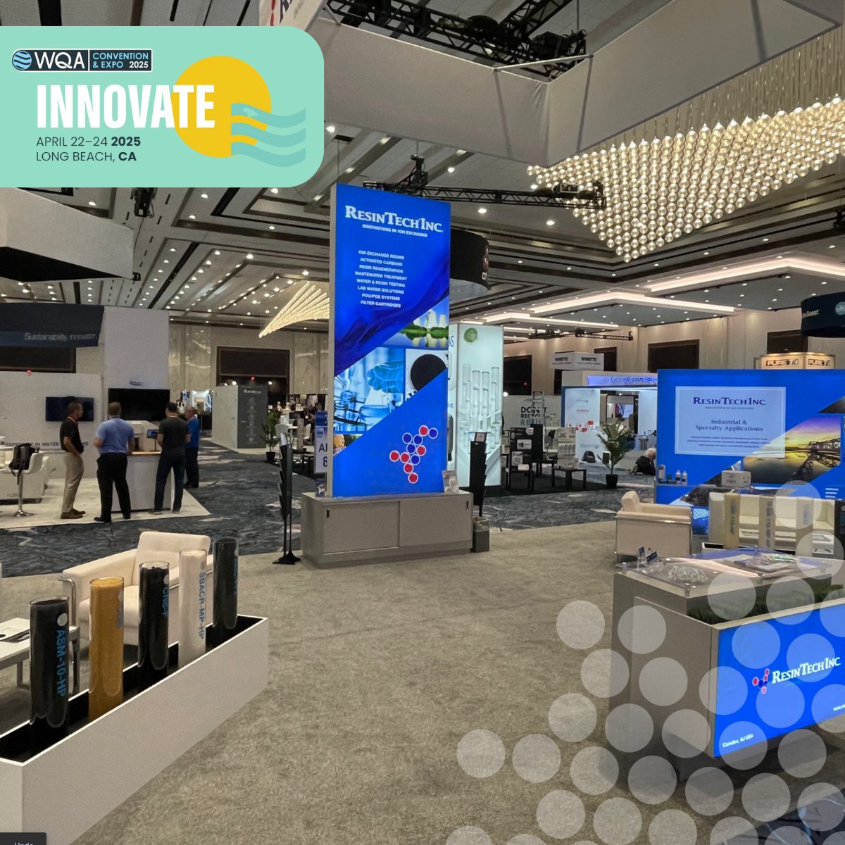 ResinTech's tweet photo. 💧 #Cleanwater is essential—so is the right treatment solution. At WQA Convention 2025, #ResinTech is showcasing American-made IEX technology that tackles today’s toughest contaminants, including PFAS, lead, and pharmaceuticals.

📍 Save the date April 22-24

#wqa2025 https://t.co/V4dUQXPPDw