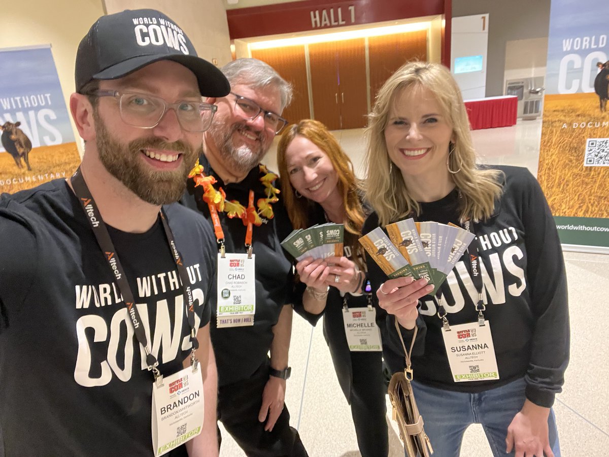 📢 #CattleCon25! Missed last night’s screening of #WorldWithoutCows? Don’t worry—we’ve got you covered! 🎬

Join us for a bonus showing at 1 p.m. in the Main Hall and explore the question:

"Are we better off in a world without cows?"

<a href="/CattleCon/">CattleCon</a> #CattleCon #PlanetofPlenty