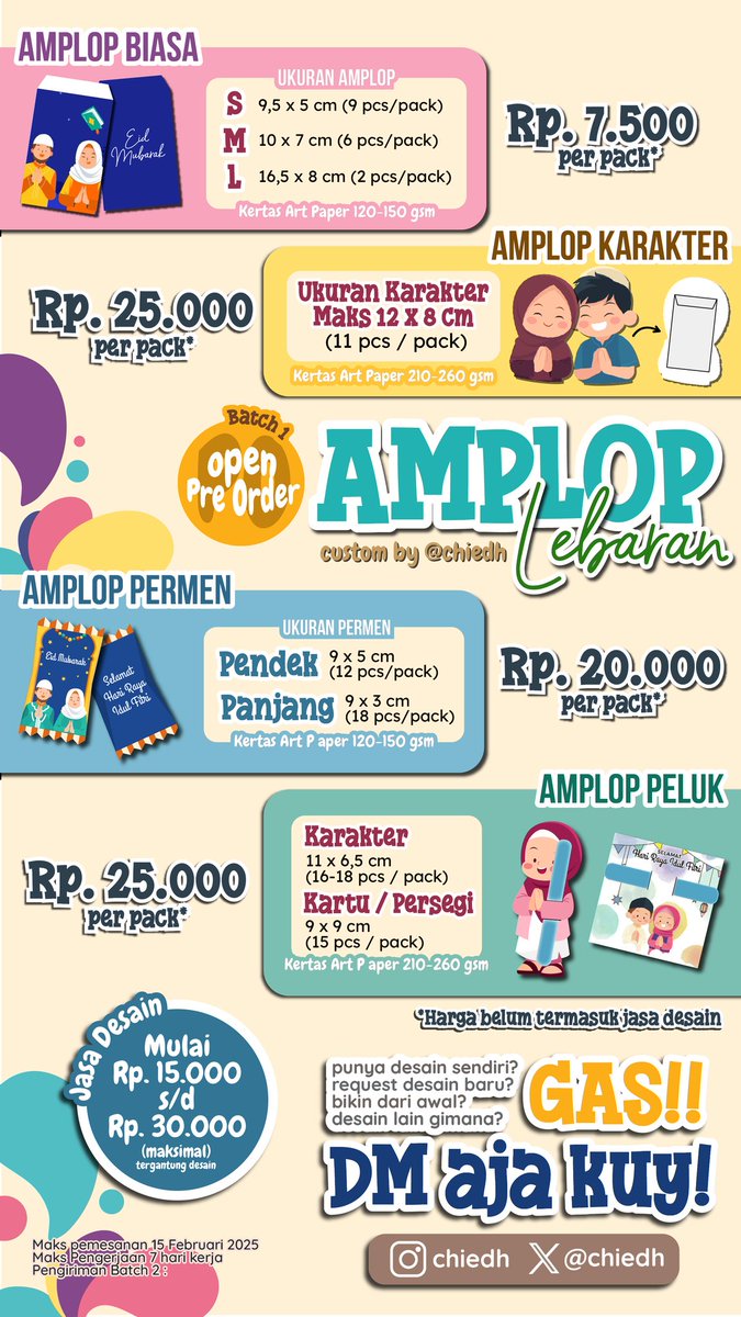 chiedh's tweet photo. Serious buyer only yah :) thenkyuuu.. 
#amploplebarancustom #customamplop #customdesign #zonauang #amploplebaran https://t.co/dzWS3cQK3c