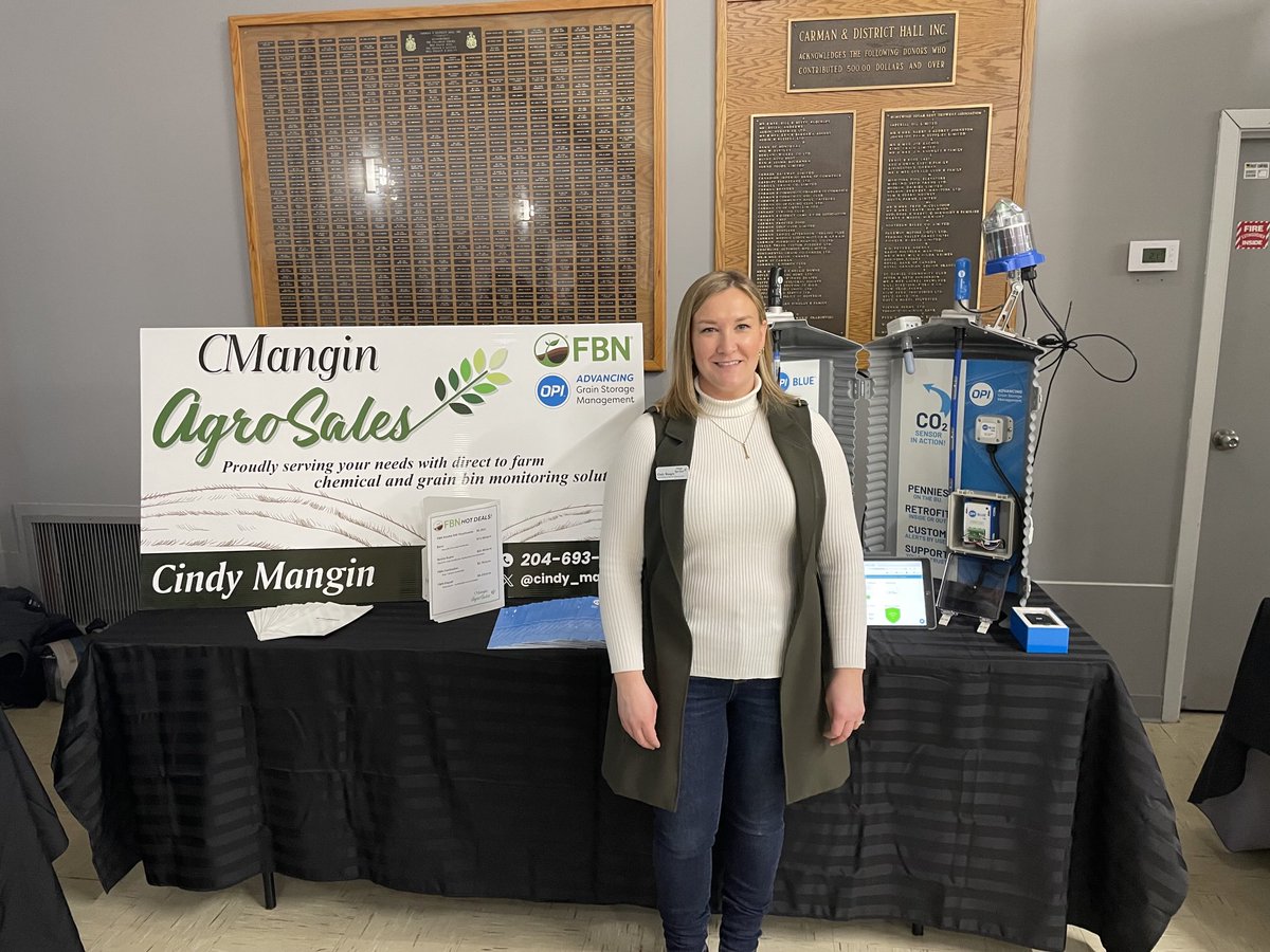 Cindy Mangin, CCA (@cindy_mangin) on Twitter photo Come talk grain bin monitoring or chemical at the Carman Dry Bean Mtg today! <a href="/FBNFarmersCAN/">FBNfarmersCAN</a> <a href="/OPIAgSolutions/">OPIsystems</a> Come talk grain bin monitoring or chemical at the Carman Dry Bean Mtg today! <a href="/FBNFarmersCAN/">FBNfarmersCAN</a> <a href="/OPIAgSolutions/">OPIsystems</a>