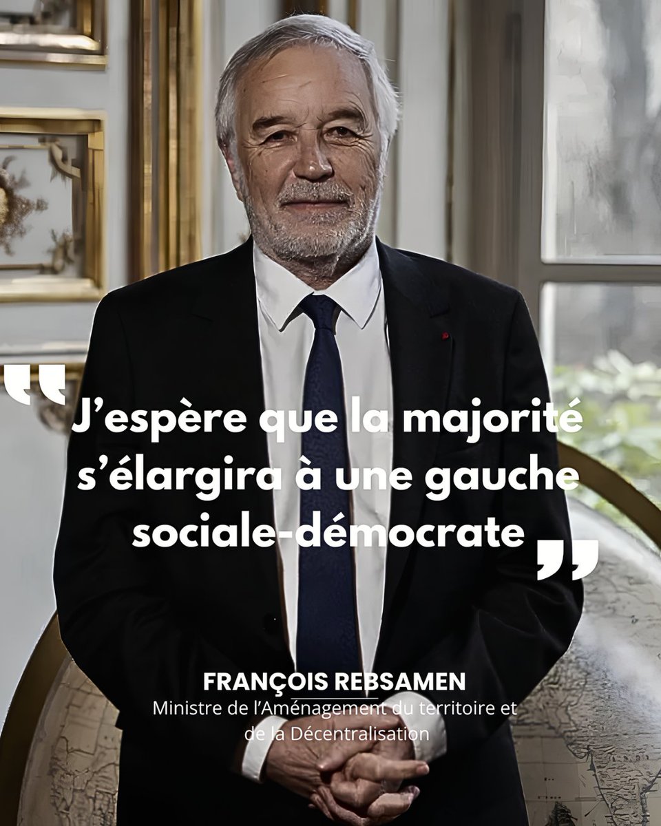 Après le budget, tout commence. Nous allons ouvrir de nouvelles perspectives. J'espère notamment que " la majorité s'élargira à une gauche sociale-démocrate".

Retrouvez mon interview pour <a href="/Le_Figaro/">Le Figaro</a>  :
lefigaro.fr/politique/fran…
