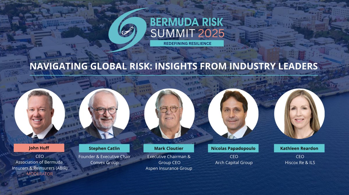 Bermuda Risk Summit 2025 Kicks Off with a Global CEO Panel! 

The "Navigating Global Risk: Insights from Industry Leaders" panel will set the stage for a powerful discussion on the evolving risk landscape. 

Register now and join the conversation! ow.ly/pjqO50UU9es