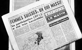 URDailyHistory's tweet photo. 7 Feb 1971: With 65.7% voting in favor, #Switzerland allows #women to vote in federal elections. Some #cantons (similar to states in the U.S.) had allowed women #vote on February 1, 1959. #history #OTD #ad https://t.co/wzJCIaEkuJ https://t.co/7WcCsoSNNI