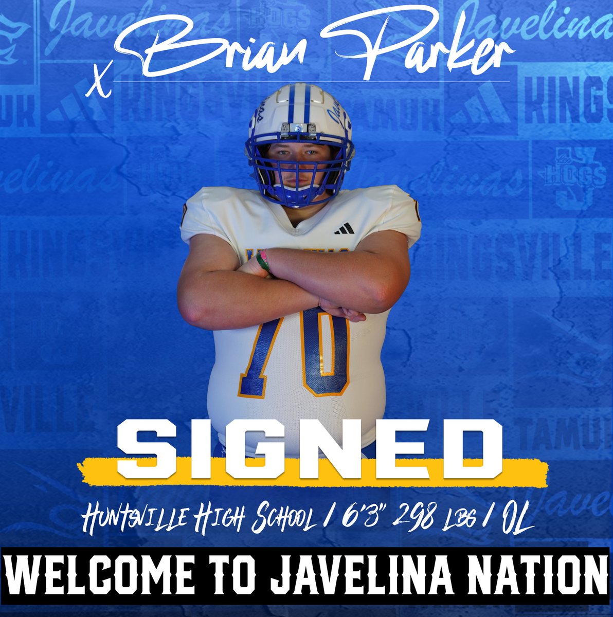 TAMUK Javelina Football (@javelinafb) on Twitter photo Huntsville 🔜 Kingsville
Welcome to Javelina Nation, <a href="/BrianParkerJr20/">Brian Parker Jr</a>
#GoJavelinas #NSD2025 Huntsville 🔜 Kingsville
Welcome to Javelina Nation, <a href="/BrianParkerJr20/">Brian Parker Jr</a>
#GoJavelinas #NSD2025