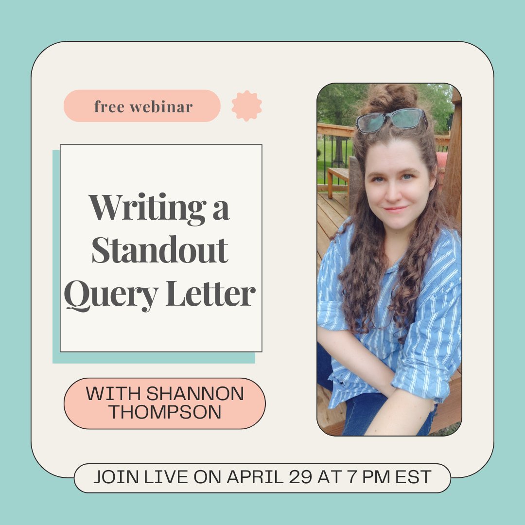Thank you to everyone who came out to my virtual writing webinar last night!

My next free class is about writing a standout query letter. It takes place on April 29, as part of a traditional publishing bootcamp. 

Check out my class and many others: attend.ocls.org/event/12145872