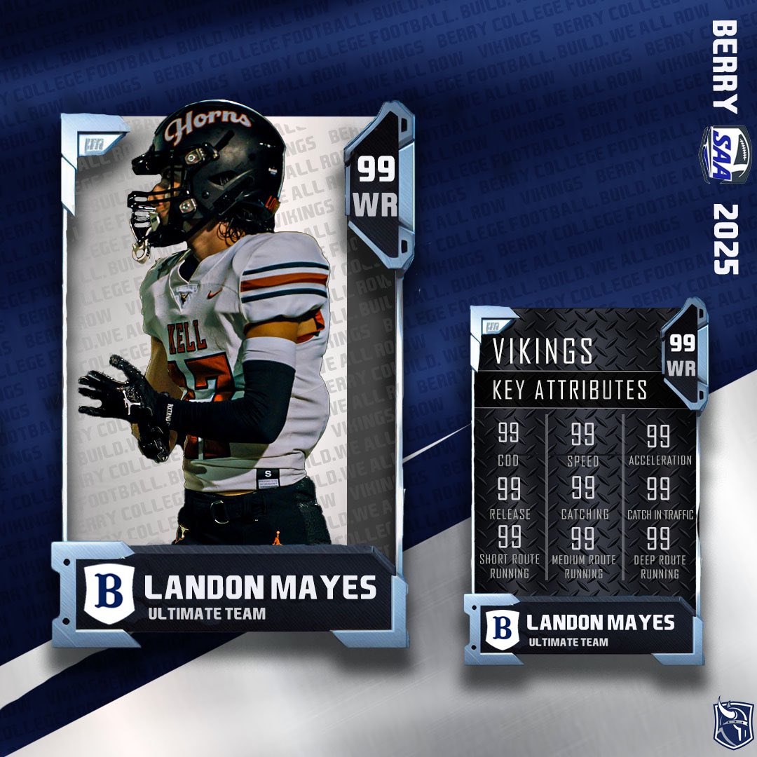 Berry Football (@berryfootball) on Twitter photo National Signing Day Player Pack: Welcome to our Ultimate Team, Landon Mayes! π₯π―
#NewPlayerUnlocked #BerryFootball #d3fb #BUILD #KeepClimbing #NSD National Signing Day Player Pack: Welcome to our Ultimate Team, Landon Mayes! π₯π―
#NewPlayerUnlocked #BerryFootball #d3fb #BUILD #KeepClimbing #NSD
