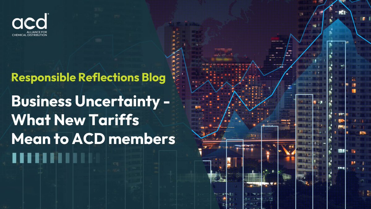 ACD_chem's tweet photo. Wondering how the new tariffs will impact your business? Read our latest blog from @EricR_ACD and join ACD’s members-only webinar TODAY at Noon ET to learn what to expect.

✍️Blog: https://t.co/KIEbaa0Srj
💻Webinar: https://t.co/n0qrnPycq2 https://t.co/vUmGVki5hE