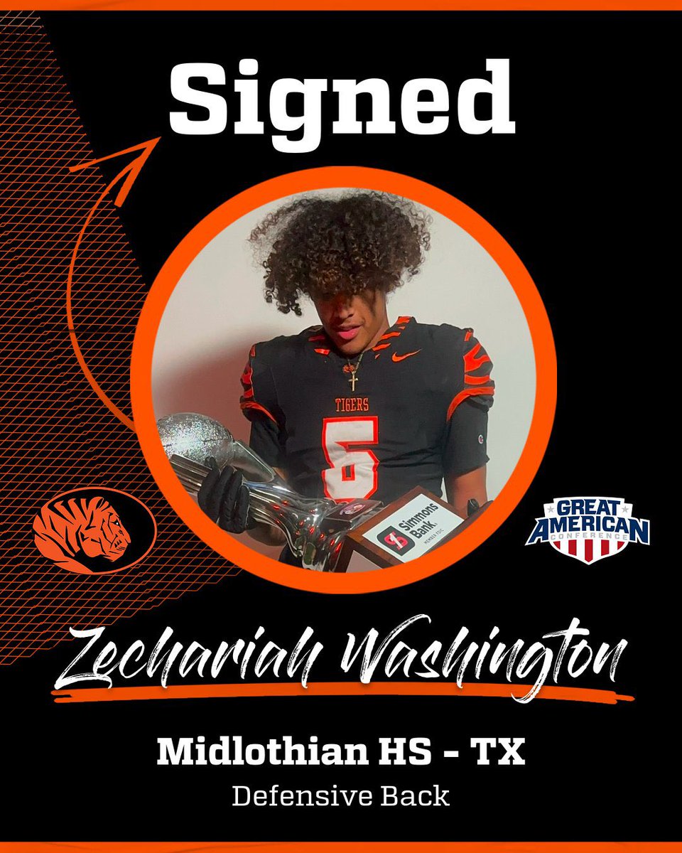 Zechariah Washington, welcome to Tiger Nation! 🐅 

Midlothian HS - TX

Defensive Back

#BeTheStandard #TheHardway <a href="/ZechWashi16/">Zechariah Washington</a>