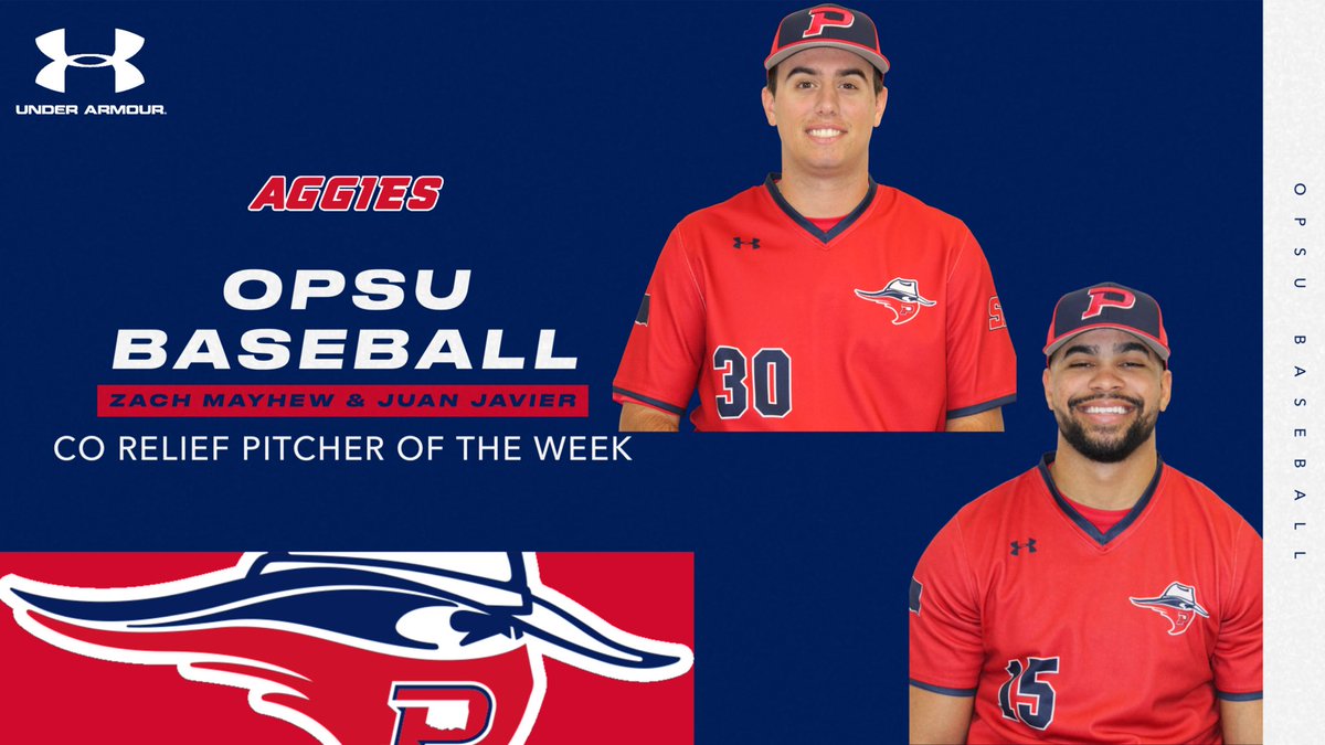 Co Relief Pitchers of the Week. Zach Mayhew came in during a crucial spot in game 4. He recorded a K and fly out to shut down the 6th inning, leaving 2 runner on base. Juan Javier came in and slammed the door by striking out the side for the save #aggieball