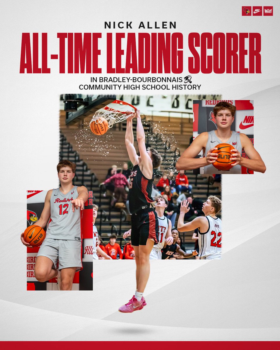 Illinois State Men's Basketball (@redbird_mbb) on Twitter photo The new scoring 👑 at BBCHS
Redbird Nation, show <a href="/_Nick_Allen_/">Nick Allen</a> some love for his milestone performance last night‼️ The new scoring 👑 at BBCHS
Redbird Nation, show <a href="/_Nick_Allen_/">Nick Allen</a> some love for his milestone performance last night‼️