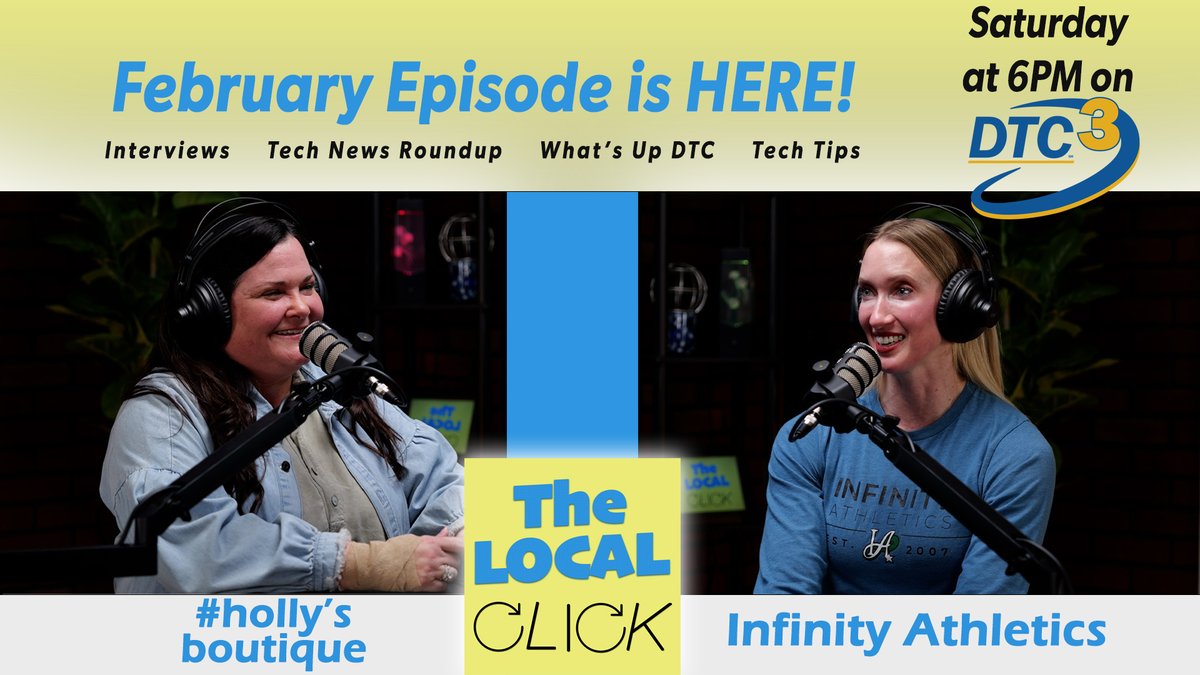 Holly Rose of #holly's and Jennifer Sykes of Infinity Athletics join us for the February episode of The Local Click. Watch on DTC3 or visit theLocalClick.com for podcast or YouTube links.