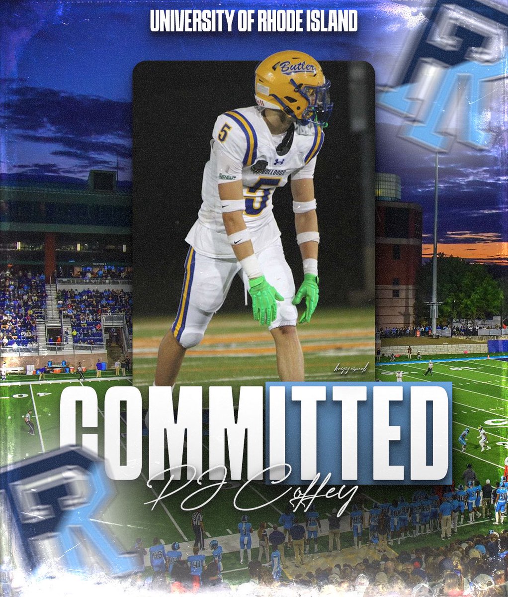 PJ Coffey (@pjcoff43) on Twitter photo Blessed to announce that I will be continuing my athletic and academic career at the university of Rhode Island! Let’s work! #rhody #gorams <a href="/RhodyFootball/">Rhody Football</a> <a href="/CoachYanny/">Coach Yanny</a> <a href="/ChrisLorenti/">Chris Lorenti</a> <a href="/football_butler/">Butler H.S. Football (NJ)</a> <a href="/bhsbulldogsnj/">Butler Athletics</a> Blessed to announce that I will be continuing my athletic and academic career at the university of Rhode Island! Let’s work! #rhody #gorams <a href="/RhodyFootball/">Rhody Football</a> <a href="/CoachYanny/">Coach Yanny</a> <a href="/ChrisLorenti/">Chris Lorenti</a> <a href="/football_butler/">Butler H.S. Football (NJ)</a> <a href="/bhsbulldogsnj/">Butler Athletics</a>