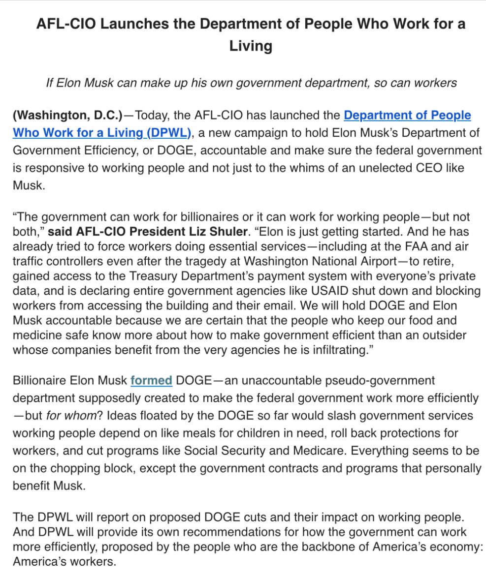 This is smart from the AFL-CIO