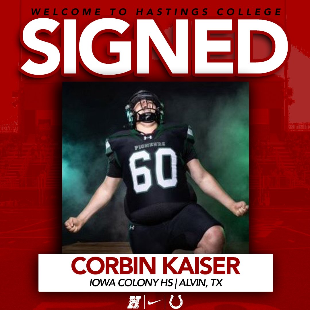 ❗️SIGNED❗️
Bringing the hype from Texas!
Welcome to Hastings College Corbin! It's A Great Day To Be A Bronco!
#GDTBAB