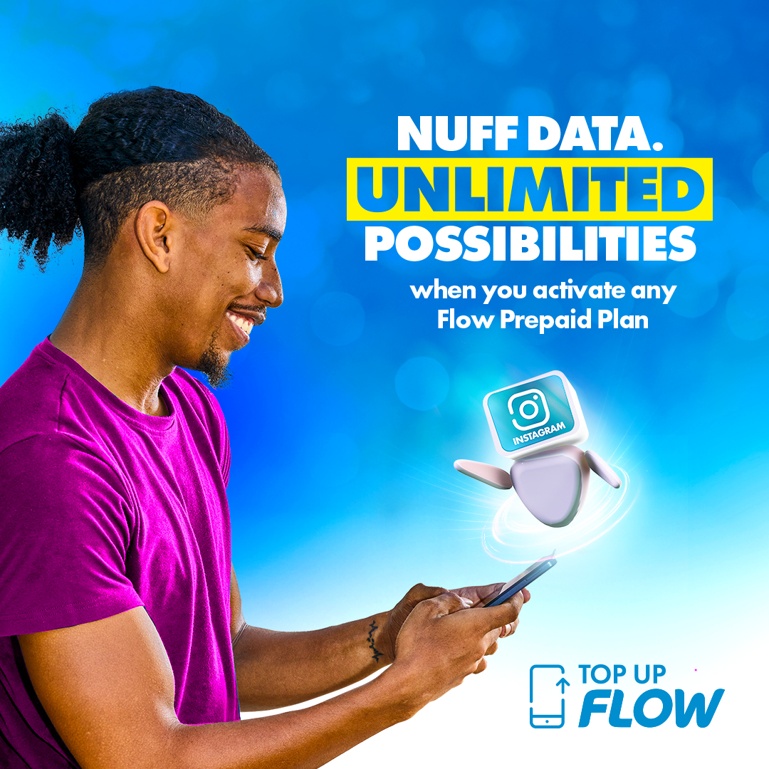 FLOWJamaica's tweet photo. Your Data, Your Way! ๐
Stream, scroll, chat, or workโitโs up to YOU! Our prepaid plans give you nuff data to use however you want, plus anywhere talk & text. ๐ Flexibility has never looked this good. #SwitchToFlow #MoreDataMoreFreedom https://t.co/RtKL5YwBl1