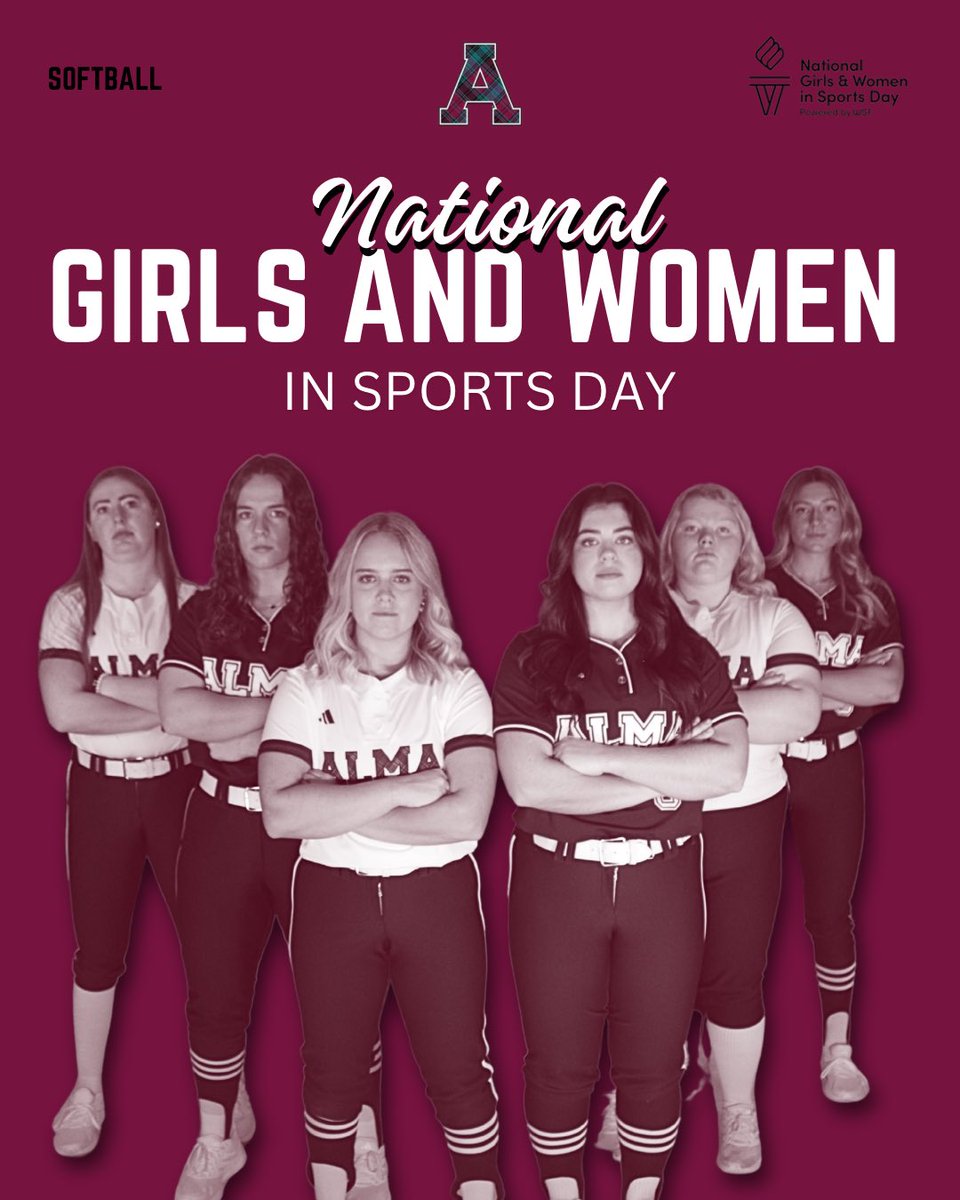 AlmaScotsSB's tweet photo. Join us in celebrating National Girls and Women in Sports Day! 💪🥎

Hear from our Seniors on what this day means to them 💕

#ACSB #TEAM48 #nationalgirlsandwomeninsportsday https://t.co/1NoKngABob