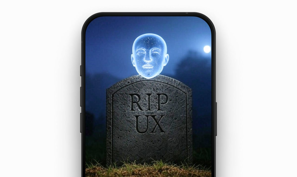 mishafrolov's tweet image. 1/ What is the best UX today?

No UX at all. UX is dead. AI killed it.

Nobody wants to “navigate” software. They just want results.

AI is erasing interfaces. Here is why and what comes next ↓