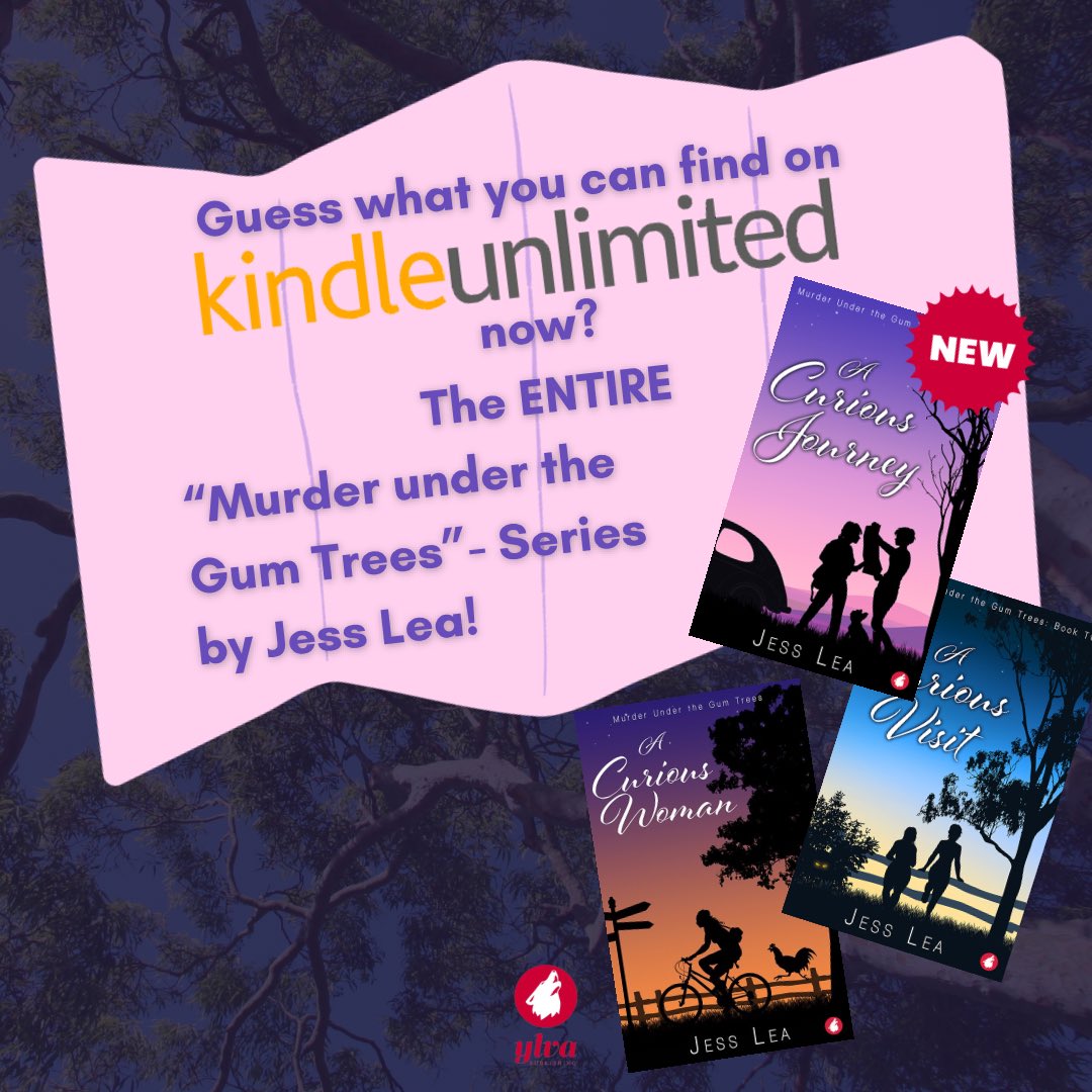YlvaPublishing's tweet photo. Good news for fans of “Murder Under the Gum Trees” Series! 🔎💜🩷

You can finally read “A Curious Journey” by @JessLeaMusings on @AmazonKindle!
 
Read it here 🔗https://t.co/7Y1Os9ziOx

#queerthriller https://t.co/l7ALzsgV9b