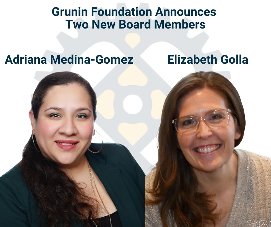 Please join us in welcoming our new Grunin Foundation Board members, Adriana Medina-Gomez and Elizabeth Golla!  Learn more about Adriana and Elizabeth and how they will help shape the future of the Grunin Foundation:
hubs.ly/Q035qbz50