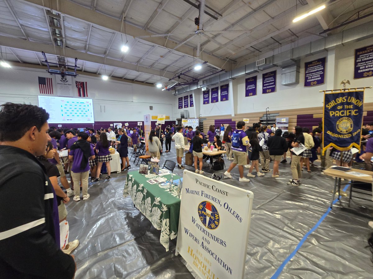 marine_firemen's tweet photo. The MFOW participated in career fairs at Damien Memorial High School in Honolulu and Kea'au High School on the Big Island. https://t.co/bTmEKRX2y3
