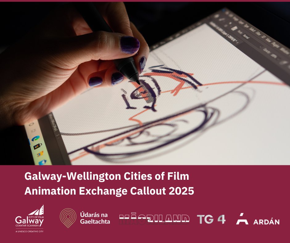 Clár nua beochana le tacaíocht ó Galway City of Film/Ceantar Scannán, ó Ardán, ó TG4 &amp; ó Údarás na Gaeltachta in Éirinn, agus le tacaíocht ó Wellington City of Film, Screen Wellington &amp; Māoriland sa Nua-Shéalainn–seolta &amp; ag glacadh le hiarratais ó rannpháirtithe as Éirinn!💚✨🎨