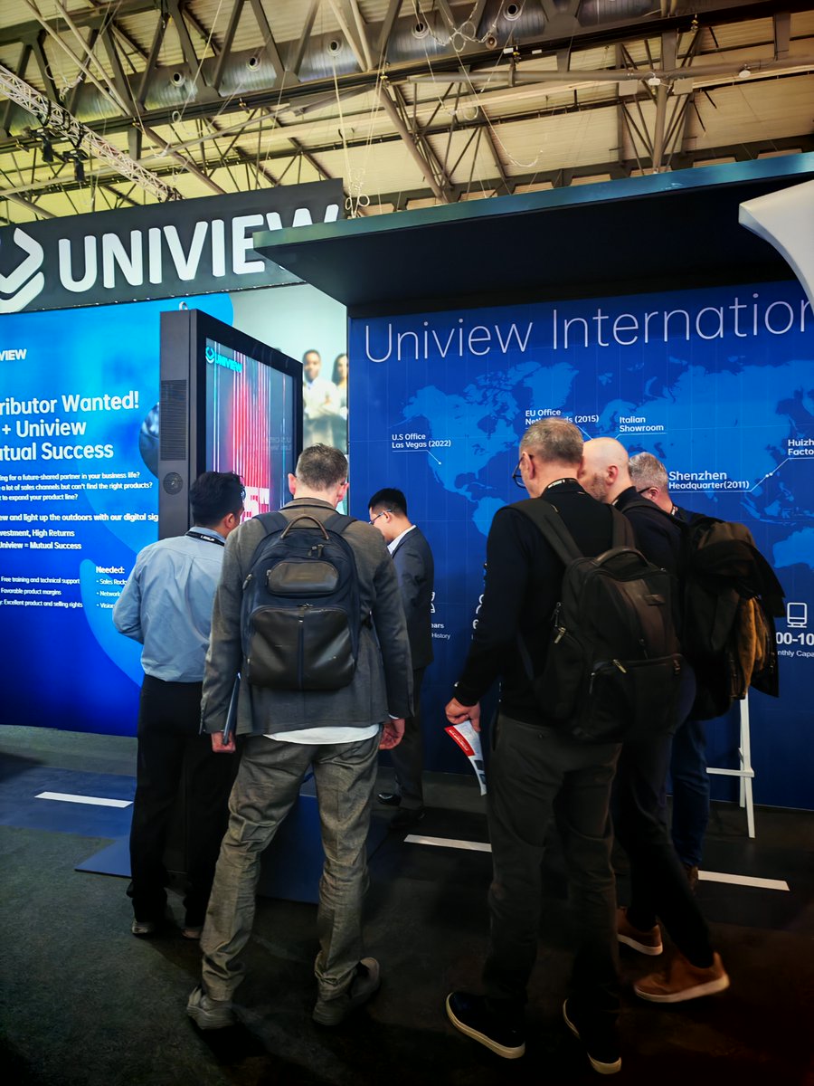UniviewD's tweet image. #ISE2025 is here!

#Uniview is making waves this year! Our booth 3P600 is buzzing with activity and we are grateful to all our customers and visitors who have stopped by to see us. 
We warmly invite you to come and explore #Uniview's latest products and cutting-edge technologies.