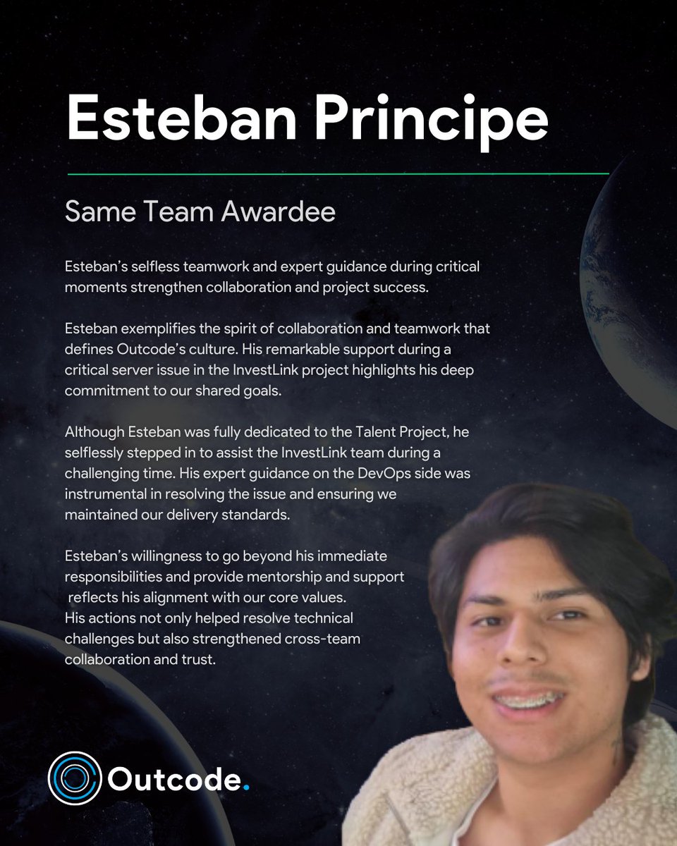 OutCodeSoftware's tweet photo. We’re proud to celebrate our MVP Awardees, recognized by our leadership team for embodying our core values at the highest level. 

Their leadership, passion, and drive inspire us all. 🎉

#MVP #LeadershipExcellence #CoreValues #TeamSuccess #OutcodeSoftware https://t.co/YTfPvWwocY