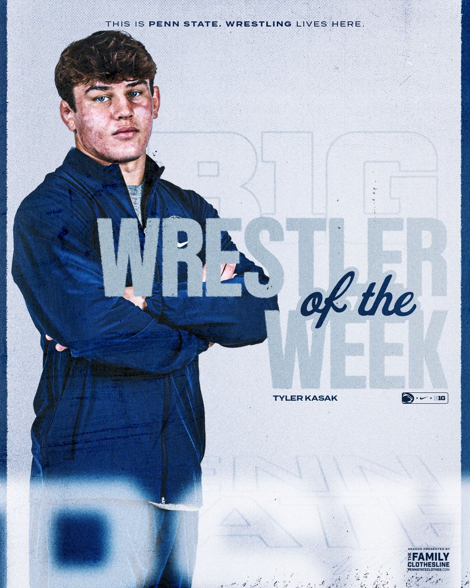 Tyler Kasak - B1G Wrestler of the Week!
#PSUwr
gopsusports.com/news/2025/2/5/…
