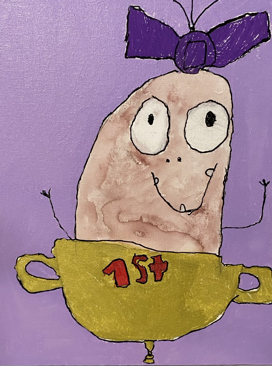 Melody's painting was inspired by Tot, her favorite character in "Rot: The Greatest in the World!" We can't wait to see it on display at the SLAM Showcase next month!