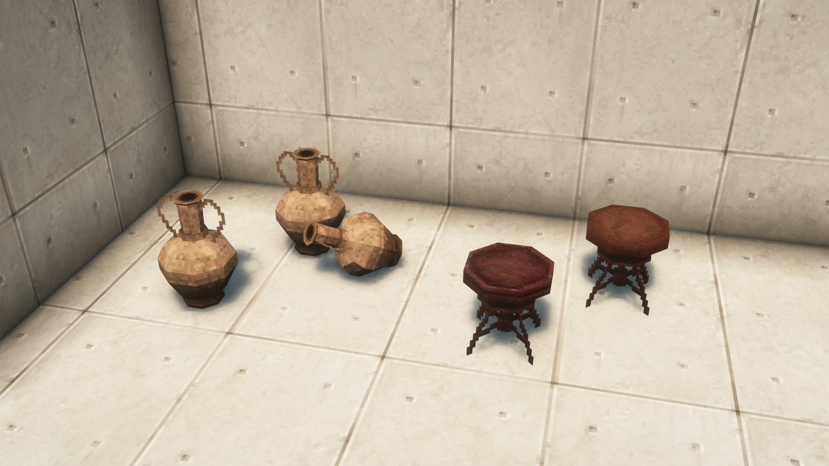 Biggest Update for #BelieveMod ever!! 40+ new blocks, 60+ blockstates! 
Also has a functioning palette wheel for selection of different models!! 
#Minecraft #mods #Blockbench #medieval 

You can download the mod here: 

modrinth.com/mod/believe-mo…