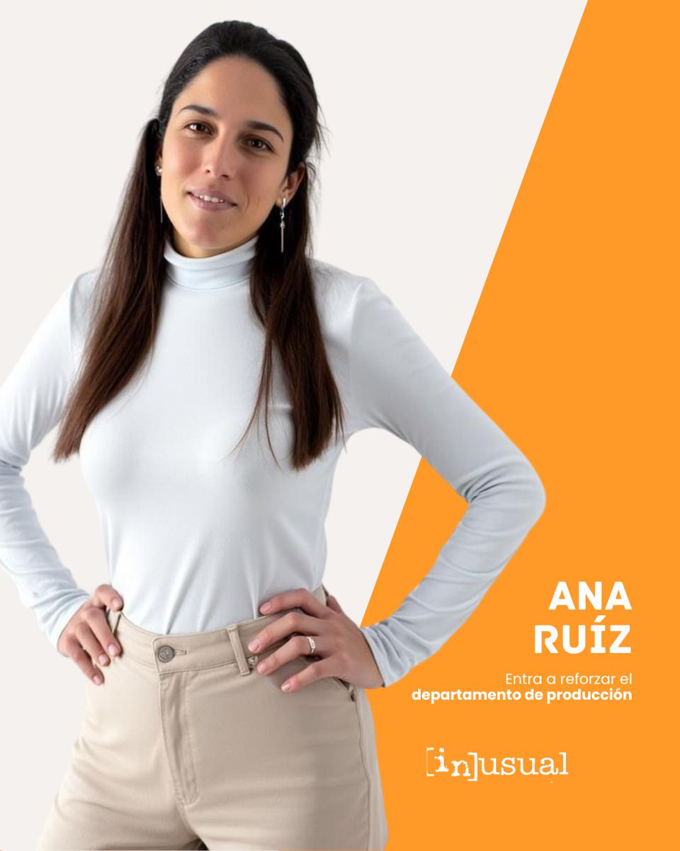 InusualEvents's tweet photo. Refuerzo en producción! Damos la bienvenida a Ana Ruiz, que llega a Inusual para sumar su talento y perfección al departamento de producción.

¡Bienvenida al equipo, Ana! Estamos emocionados por todo lo que vamos a construir juntos. 🚀

#Inusual #EquipoInusual https://t.co/4ZffxbpIEA