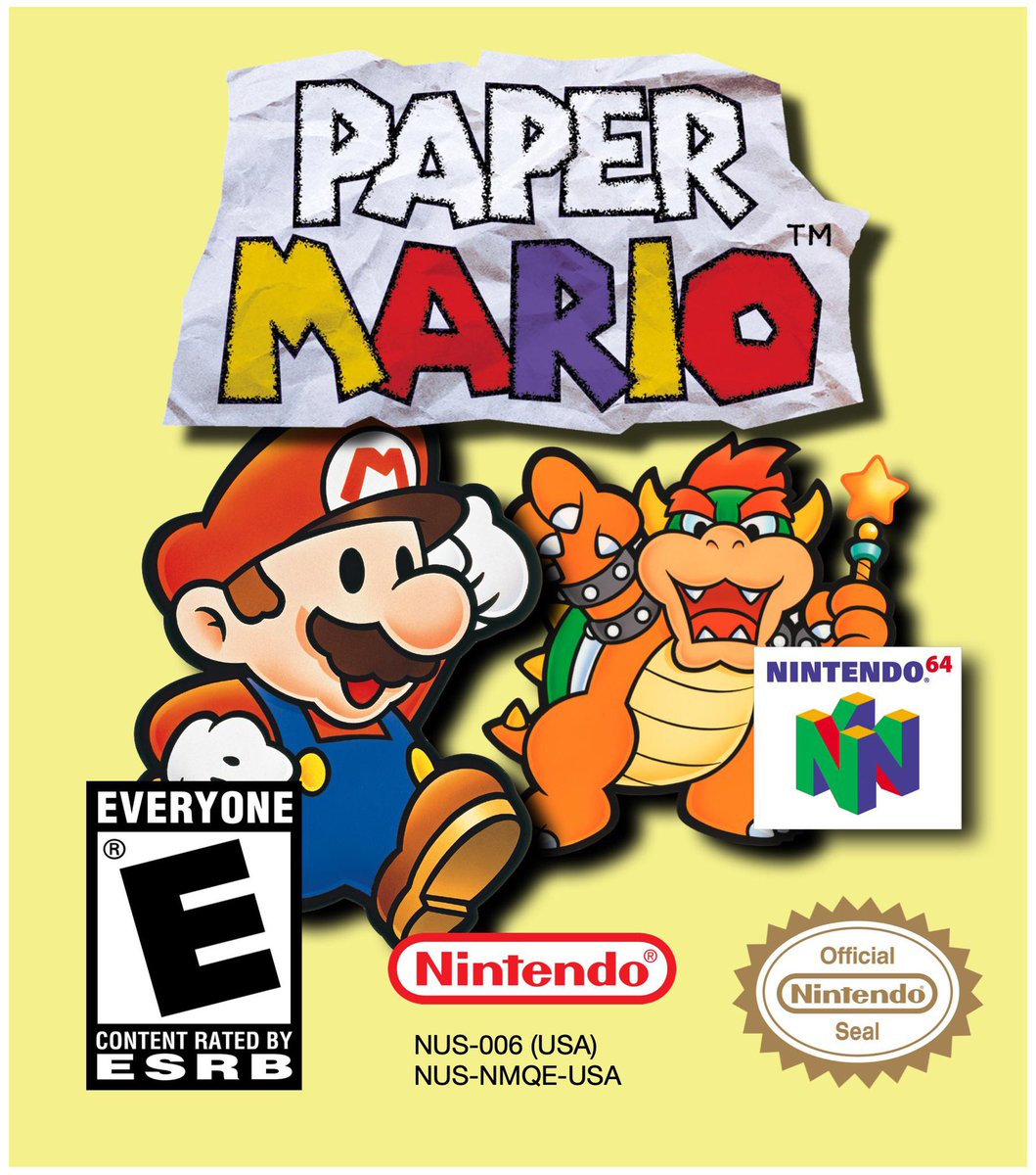 CynicalFate's tweet image. Paper Mario for the Nintendo 64 is 24 years old today!