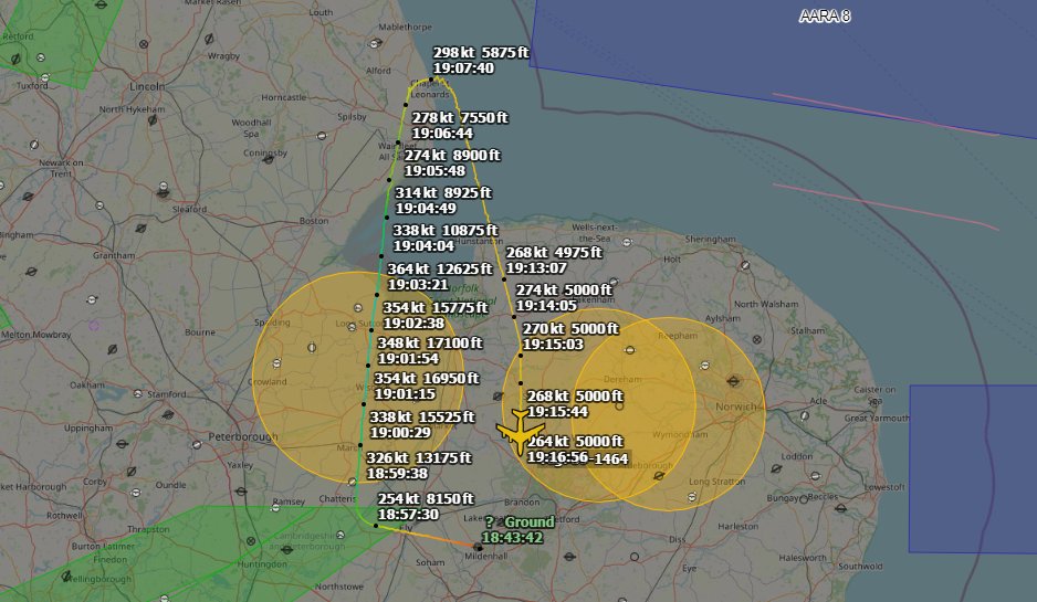 Andyyyyrrrr's tweet photo. 19:07 QUID 33 USAF KC-135/R Stratotanker
Squawking 7700 Due to a 'PRESSURISATION MALFUNCTION'
At this Time Requesting Hold Around RAF Mildenhall Delaying their AAR (Or Cancelling) #Squawk7700
Reported to Banter Ops 300.800.
#QID33 Tail : 59-1464/#AE0659 https://t.co/WAAEFBuEvT