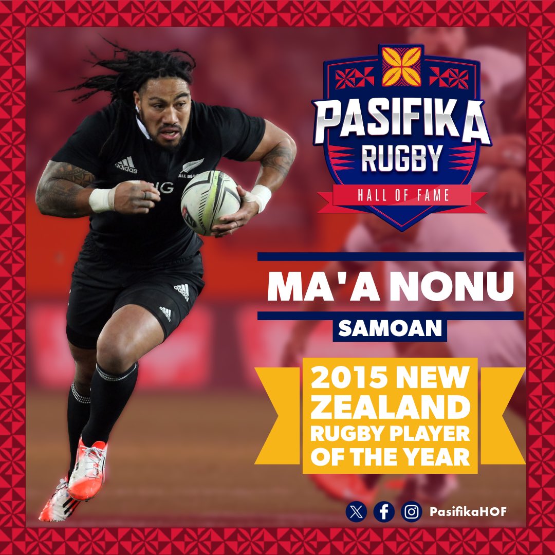 As we celebrate Pasifika’s greatest players, coaches, and contributors…we celebrate the 2015 <a href="/NZRugby/">New Zealand Rugby</a> Player of the Year Award winner, <a href="/maavelous/">Ma'a Nonu</a>! 🌊🌴