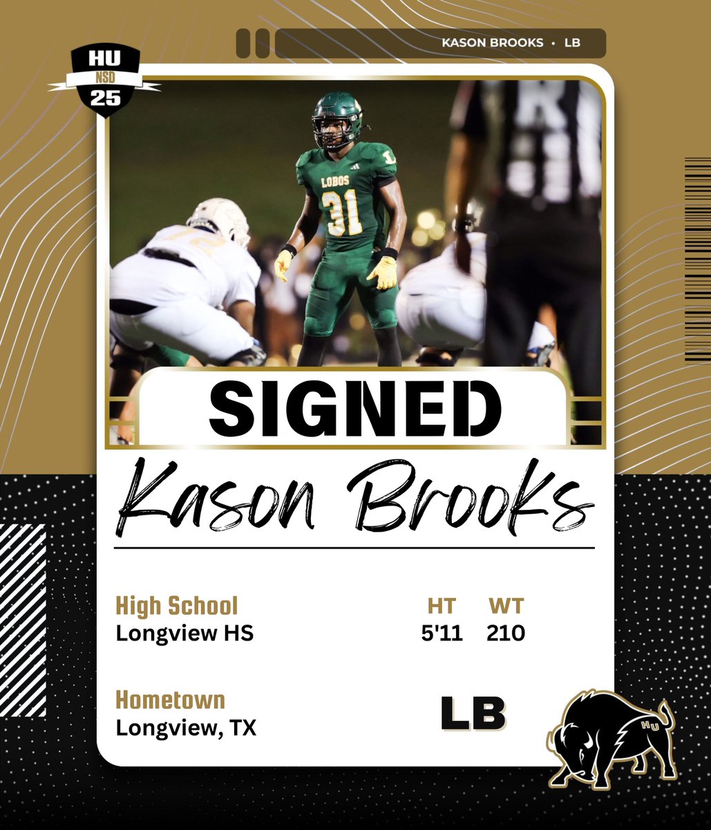 Kason Brooks is a Harding Bison!