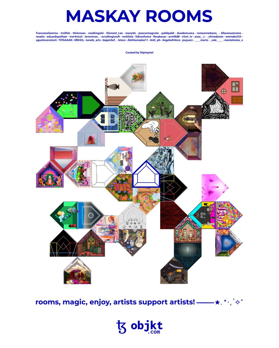 ━━━━━★. *･｡ﾟ✧⁺ ⌂♡ <a href="/objktcom/">objkt.com</a> 
+ 40 Rooms
+ 37 Artists 
+ image, video, model, audio, application
+ home diagram
━━━━━★. *･｡ﾟ✧⁺ ⌂♡ Enjoy

objkt.com/collections/KT…