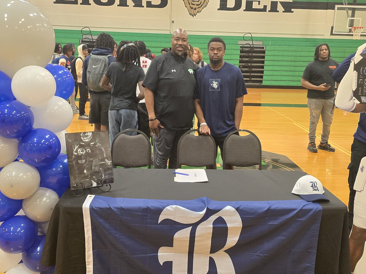 Spring (TX) HS College Prospects (@recruitspringhs) on Twitter photo Congratulations <a href="/ahran_ogbor/">Ahran Ogbor 🇳🇬</a> on signing his NLI to Rice University! Your hard work, dedication, and perseverance have paid off. The Owls are getting a great player and an even better person. Best of luck at the next level!
#RiceOwls
<a href="/CoachKay713/">Jon Kay</a>
<a href="/SpringFootball/">Spring Lions HS Football</a>
<a href="/Coach_Dever/">Coach Dwayne Dever</a> Congratulations <a href="/ahran_ogbor/">Ahran Ogbor 🇳🇬</a> on signing his NLI to Rice University! Your hard work, dedication, and perseverance have paid off. The Owls are getting a great player and an even better person. Best of luck at the next level!
#RiceOwls
<a href="/CoachKay713/">Jon Kay</a>
<a href="/SpringFootball/">Spring Lions HS Football</a>
<a href="/Coach_Dever/">Coach Dwayne Dever</a>