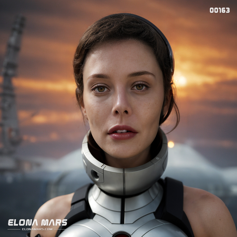 Elona Mars stood on the sunbaked plains of Gliese-IV, an exoplanet where the atmosphere barely held heat long enough for settlements to thrive. The SpaceX Pioneer Base stretched behind her, a sprawling network of domed habitats and geothermal extractors designed to harness the