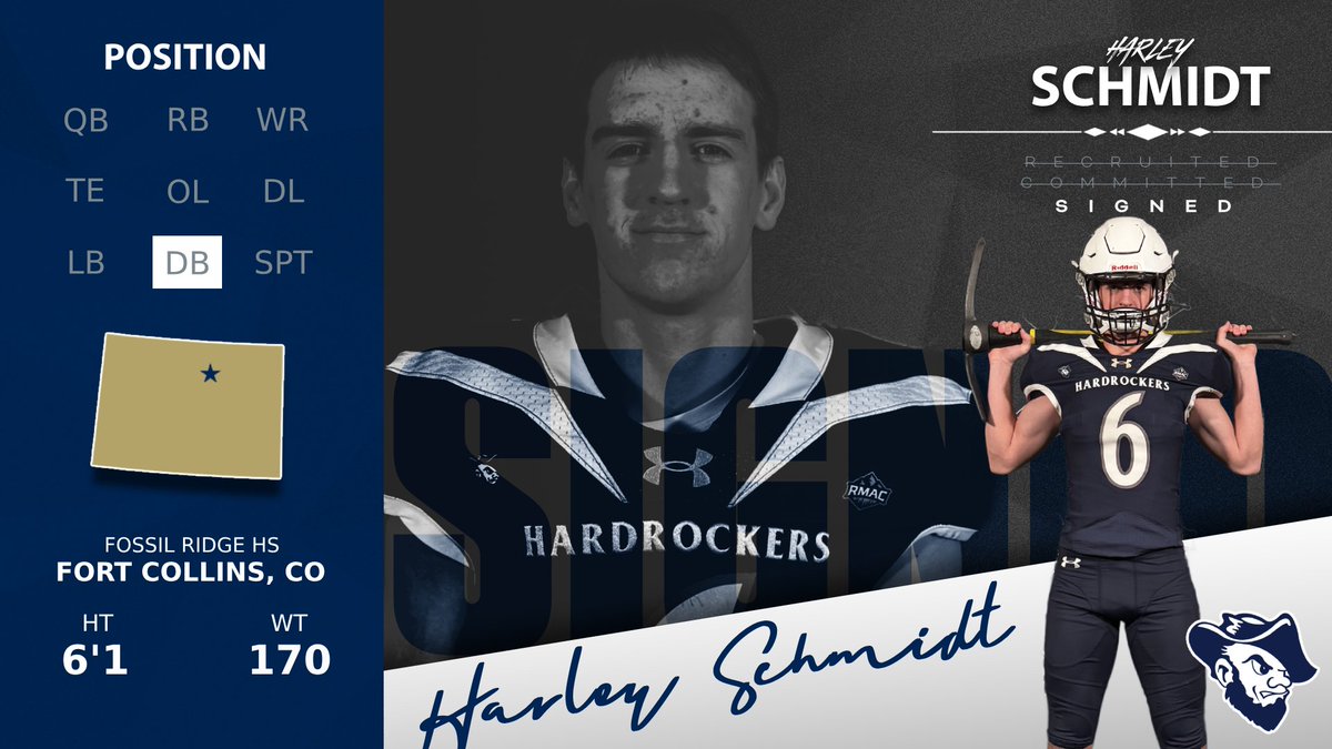 ⛏️WELCOME TO THE HARDROCKER FAMILY⛏️

<a href="/harley_schmidt6/">Harley Schmidt</a> 

Position: DB
Hometown: Fort Collins, CO   

#TheHardrockLife #NSD25