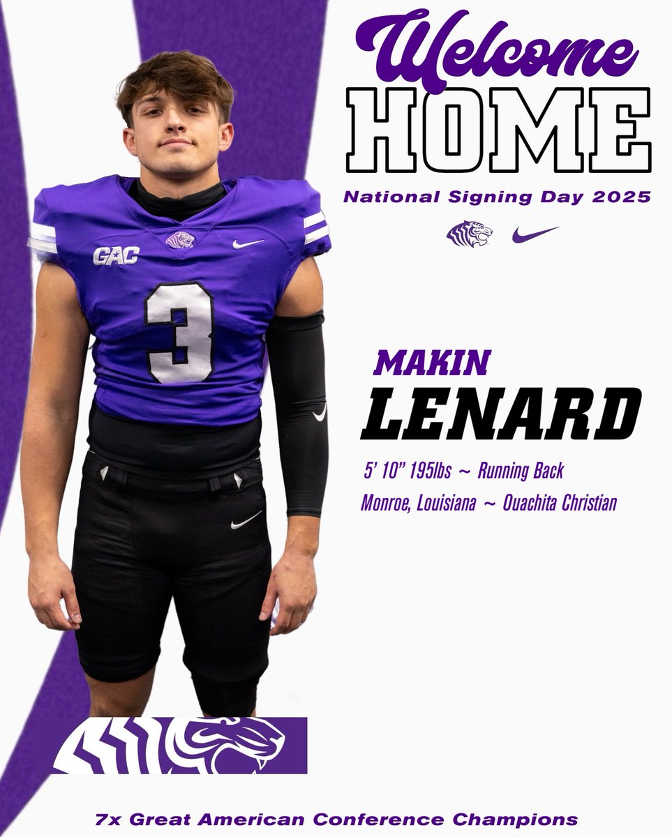 From the Bayou State to the Natural State!

Welcome to the Ouachita Family, Makin!

#FinishEmpty | #NSD25 | #BringYourRoar🐅