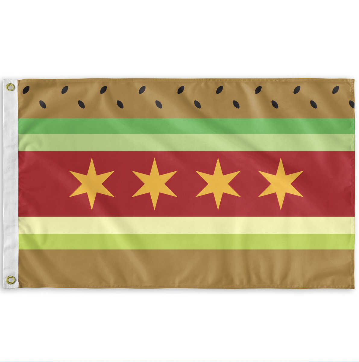 HarebrainedInc's tweet image. Chicago Style Chicago Flag