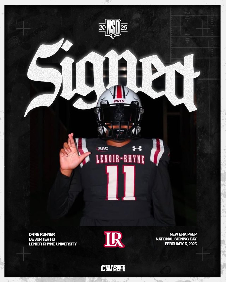 New Era Prep (@eraprep) on Twitter photo 𝔖𝔦𝔤𝔫𝔢𝔡. 𝔖𝔢𝔞𝔩𝔢𝔡. 𝔇𝔢𝔩𝔦𝔳𝔢𝔯𝔢𝔡
<a href="/Dtrerunnerr561/">David “D-Tre” Runner</a> is officially a Bear
<a href="/101Warriors/">Jupiter Football</a> <a href="/cwsportsmedia/">CW Sports Media</a> 𝔖𝔦𝔤𝔫𝔢𝔡. 𝔖𝔢𝔞𝔩𝔢𝔡. 𝔇𝔢𝔩𝔦𝔳𝔢𝔯𝔢𝔡
<a href="/Dtrerunnerr561/">David “D-Tre” Runner</a> is officially a Bear
<a href="/101Warriors/">Jupiter Football</a> <a href="/cwsportsmedia/">CW Sports Media</a>
