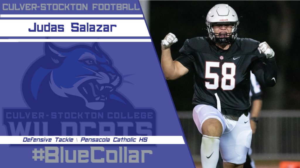 CSCwildcatsFB's tweet photo. The newest #BlueCollar addition to the Wildcats, welcome home Judas Salazar.

#NSD25 | #WhoWeAre | @JudasSalazar58 https://t.co/HpgnmeiRVh