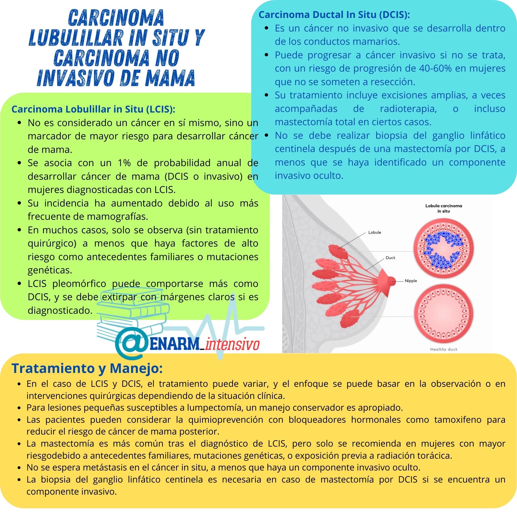 Tarjeta de repaso: Carcinoma lobulillar in situ y Cáncer No Invasivo