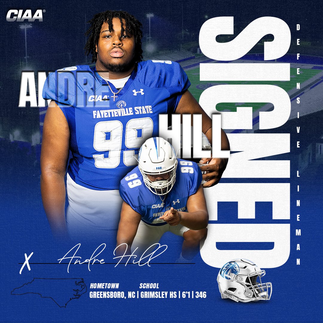 Signing Day is HERE! 🐴🏈 𝗔𝗻𝗱𝗿𝗲 𝗛𝗶𝗹𝗹, Welcome to Bronco Country ✍️

#signingday | #fsubroncos | #broncopride