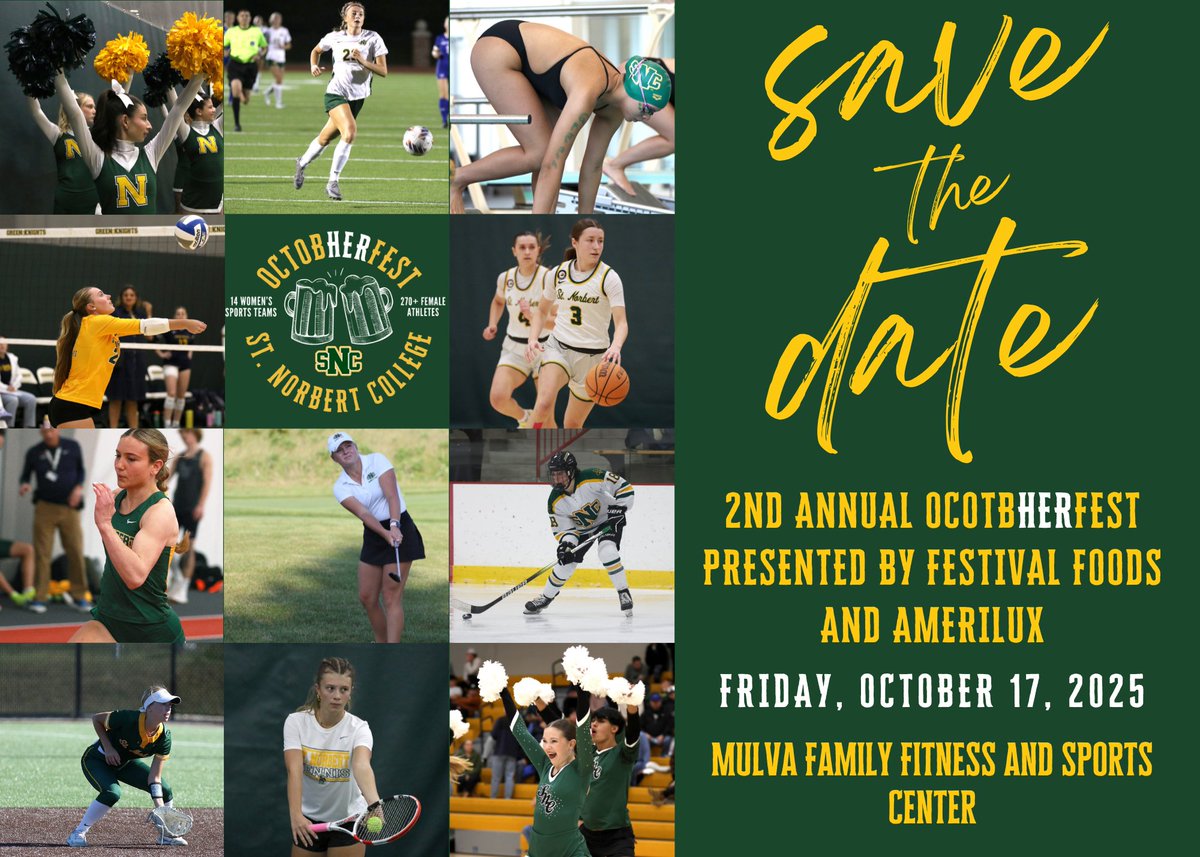 Happy National Girls and Women in Sports Day!

To commemorate the occasion, we are proud to announce our second annual OctoHERfest on October 17th, presented by Festival Foods and Amerilux!

Tickets are available at the link in bio!

#GoGreenKnights